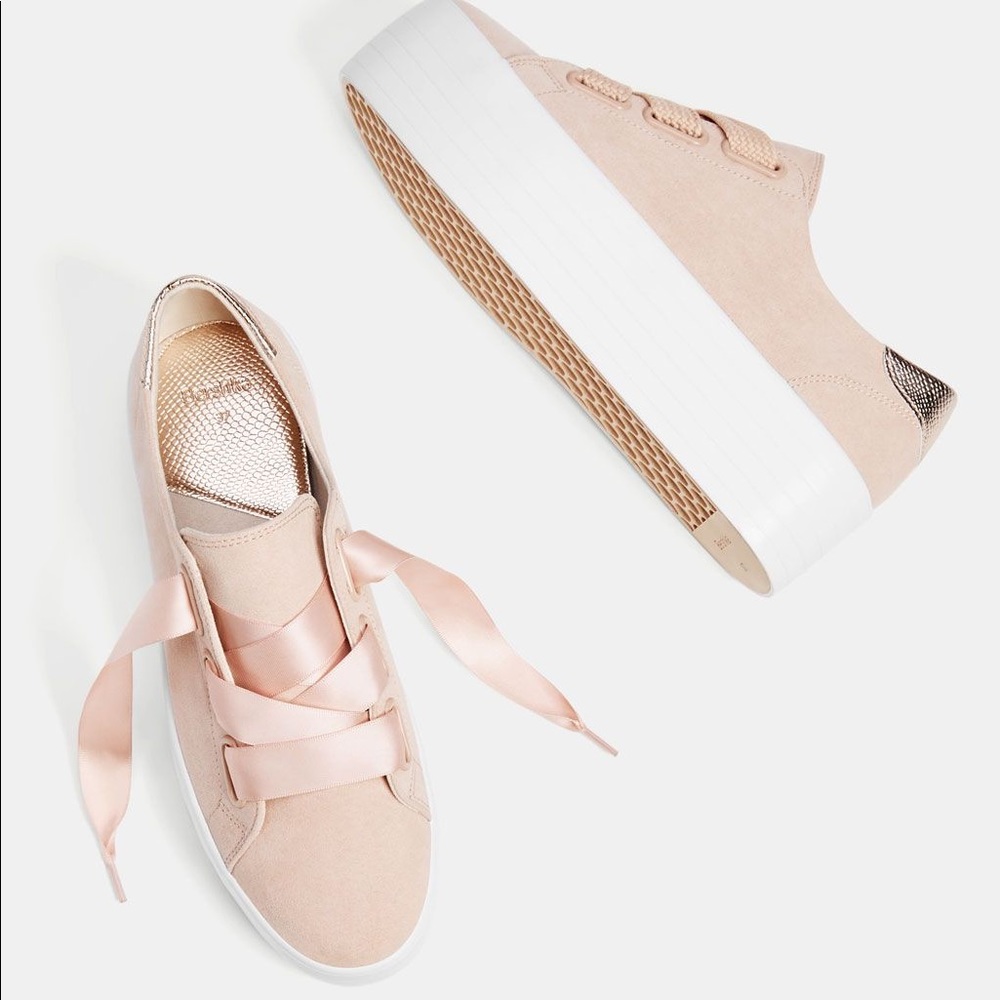 Bershka Platform Shoes XL Bow